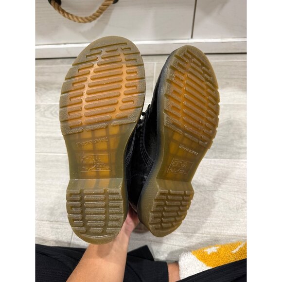 Dr. Martens Pina Black Hi Shine Houndstooth Printed Softy T Boot - Picture 4 of 5